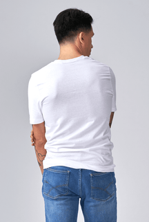 Basic Vneck t-shirt - Hvit