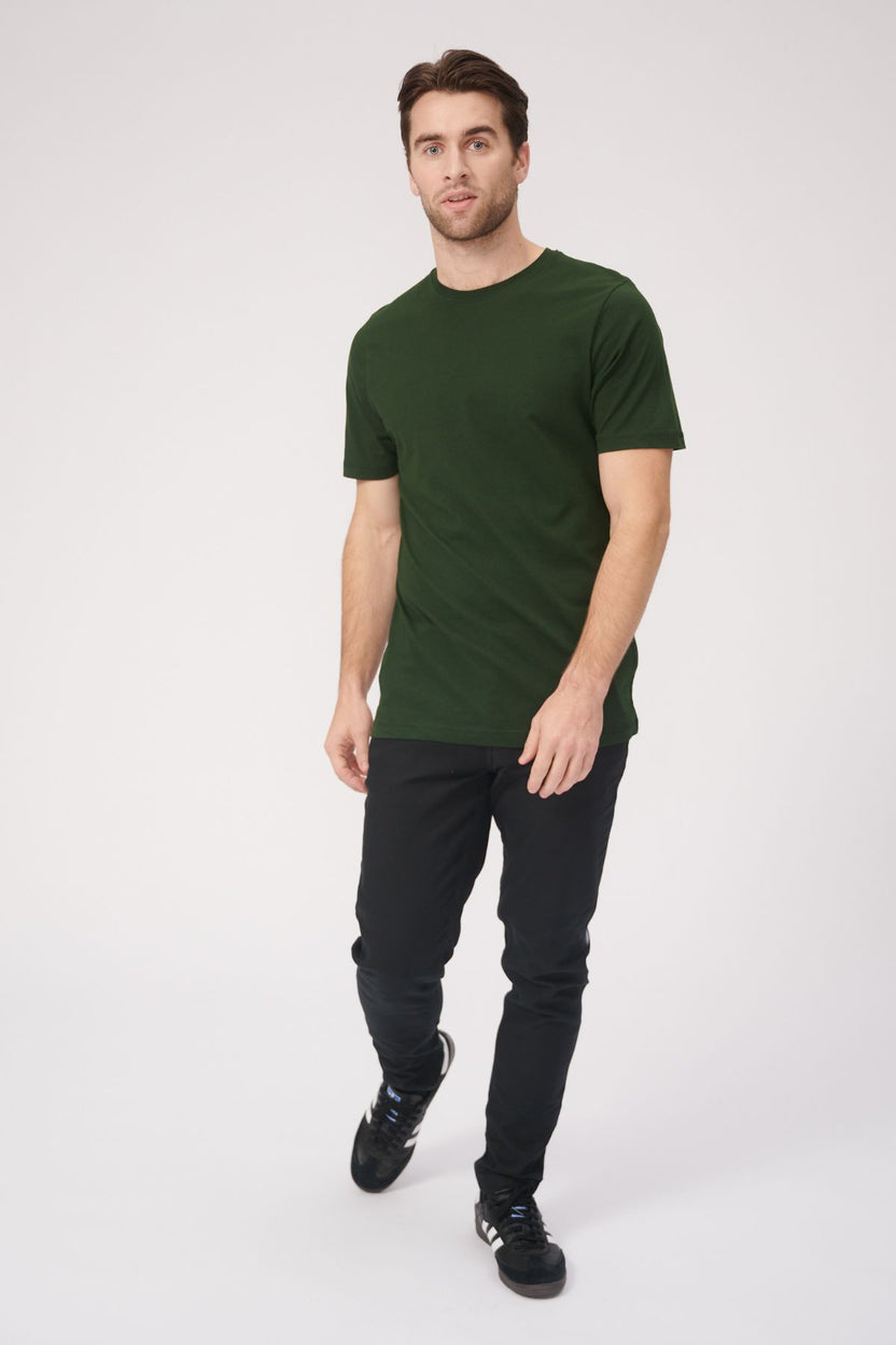 Økologisk Basic T-shirt - Mørk Grønn