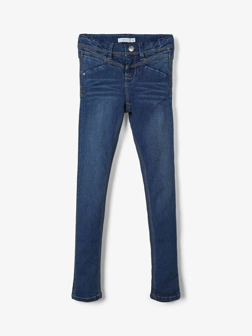 Skinny Fit Jeans - Mørkeblå Denim - Name It