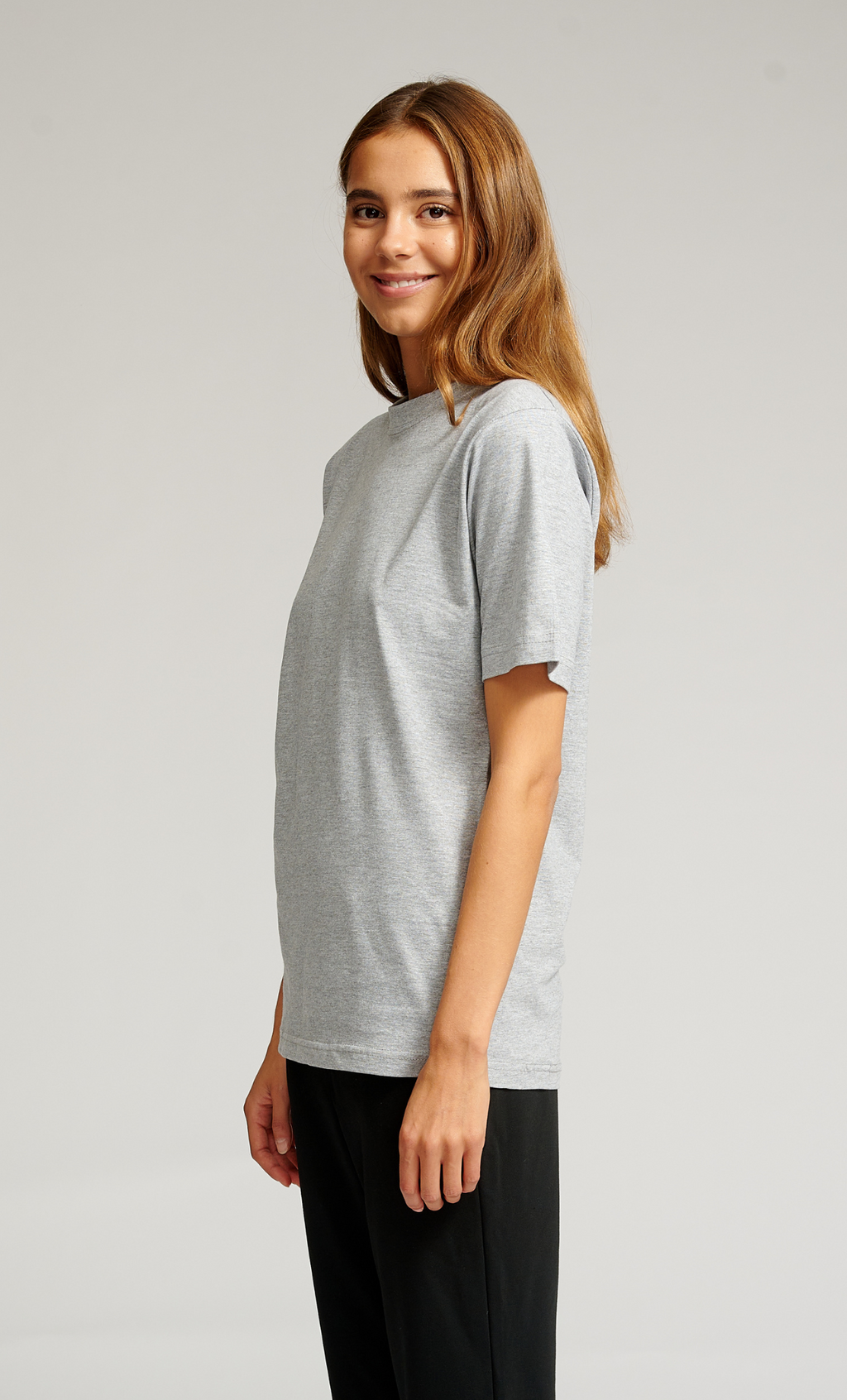 Oversized T-shirt - Grå Melange