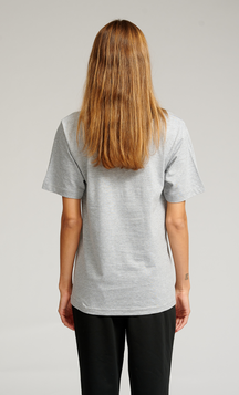 Oversized T-shirt - Grå Melange