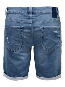 Denim Shorts - Blue Denim (stretch)