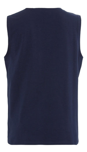 Sleeveless T-shirt - Navy - TeeShoppen