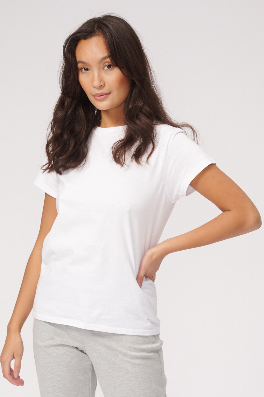 Basic T-shirt - Hvit