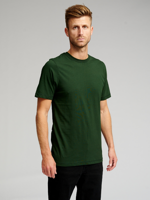Økologisk Basic T-shirt - Mørk Grønn - TeeShoppen