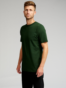 Økologisk Basic T-shirt - Mørk Grønn