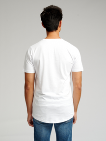 Long T-shirt - Hvit