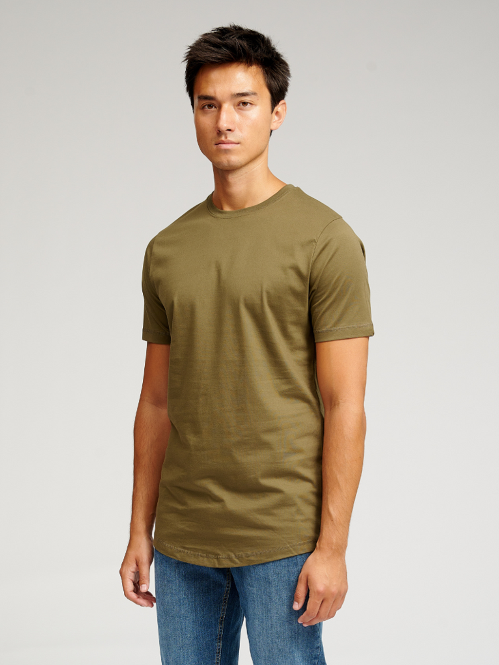 Long T-shirt - Armygrønn