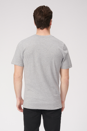 Basic Vneck t-shirt - Oxford Grå - TeeShoppen