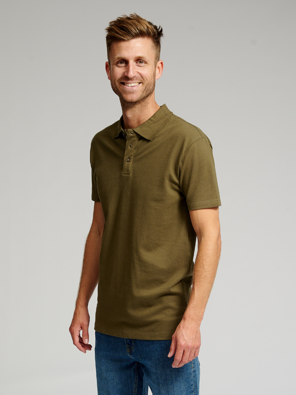 Muscle Polo Shirt - Army Grønn
