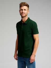 Muscle Polo Shirt - Mørk Grønn