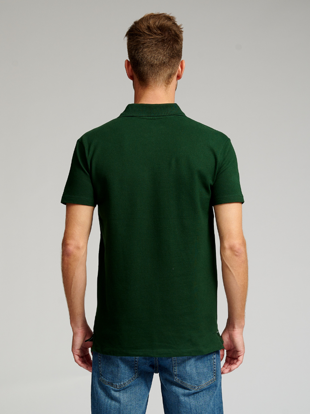 Muscle Polo Shirt - Mørk Grønn