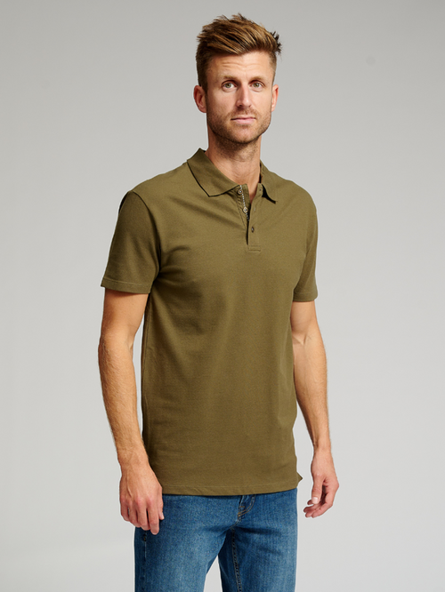 Muscle Polo Shirt - Army Grønn - TeeShoppen