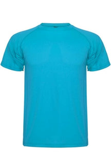 Trenings T-shirt - Turkis blå