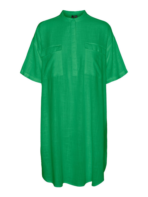 Line Mini Kjole - Bright Green - Vero Moda