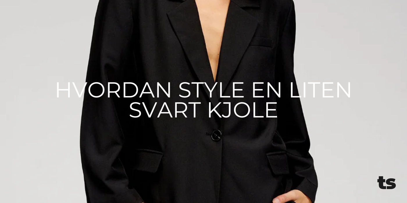 Hvordan style en liten svart kjole