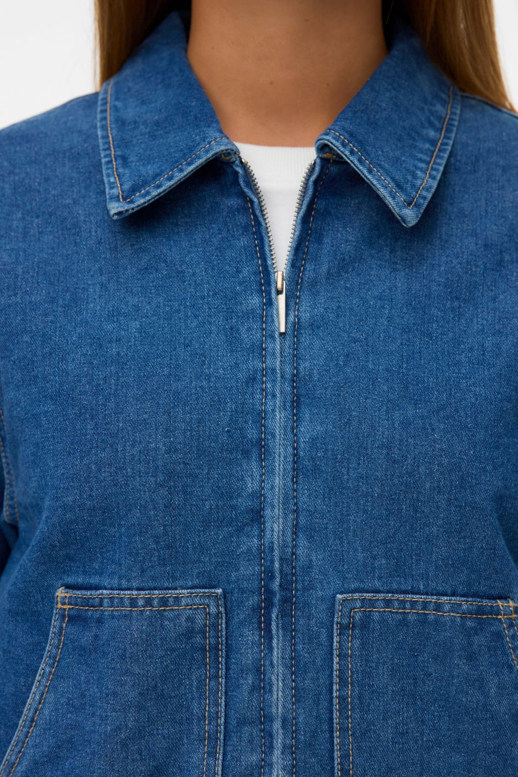 Aura Denimjakke - Medium Blue Denim
