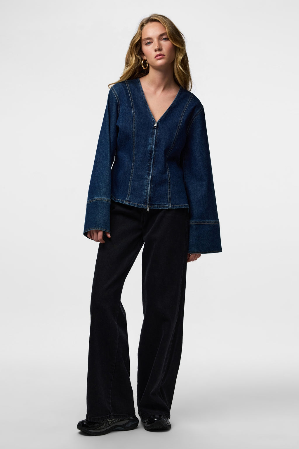 Flora Denimskjorte - Dark Blue Denim