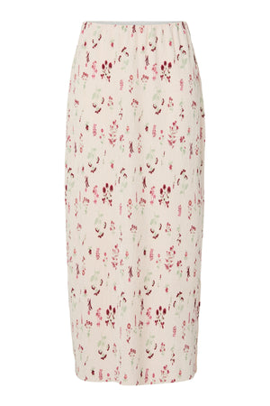PIECES Flora High-Waisted Ankelskjørt - Petal Pink