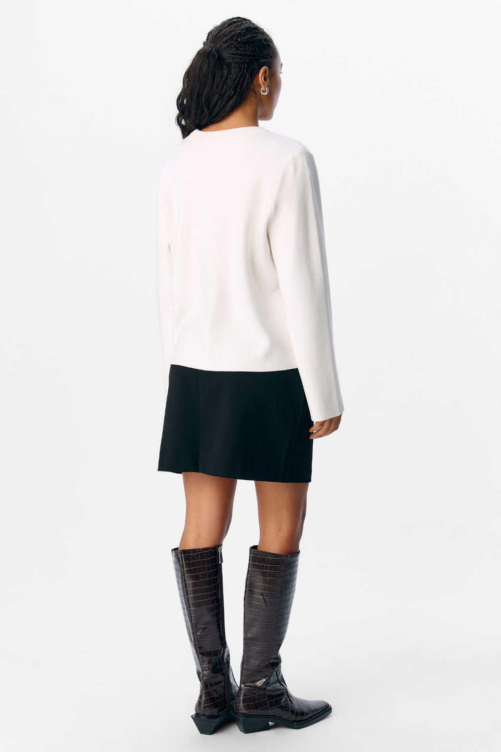 Reynard Genser med Rund Hals - Cloud Dancer