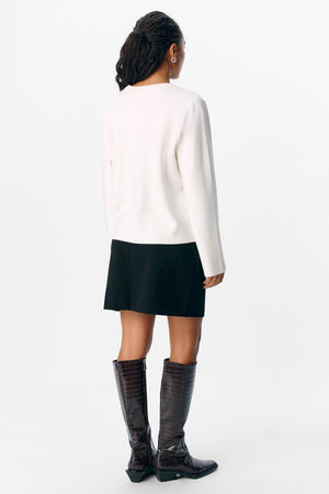 Reynard Genser med Rund Hals - Cloud Dancer