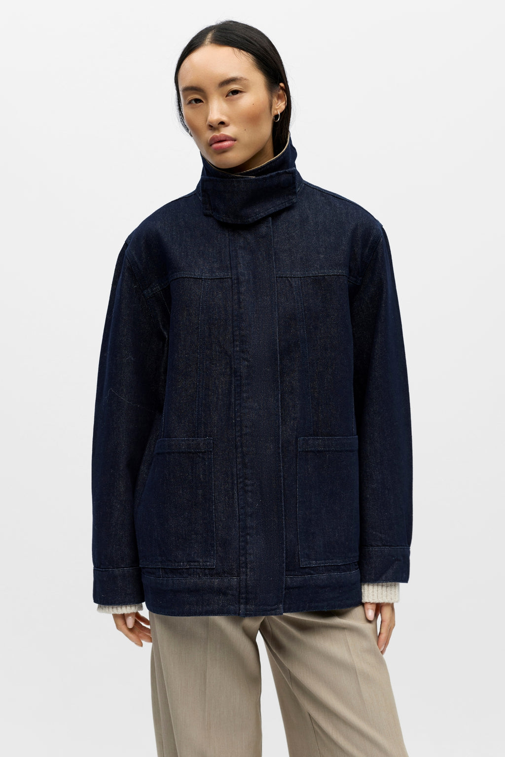 Sirenna Denimjakke - Mørkeblå Denim