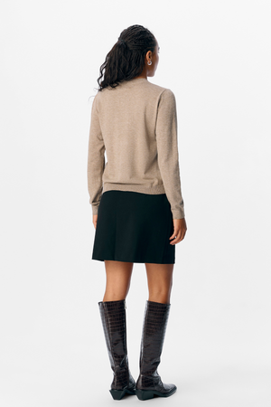 Lisa Mid Waist Nederdel - Svart