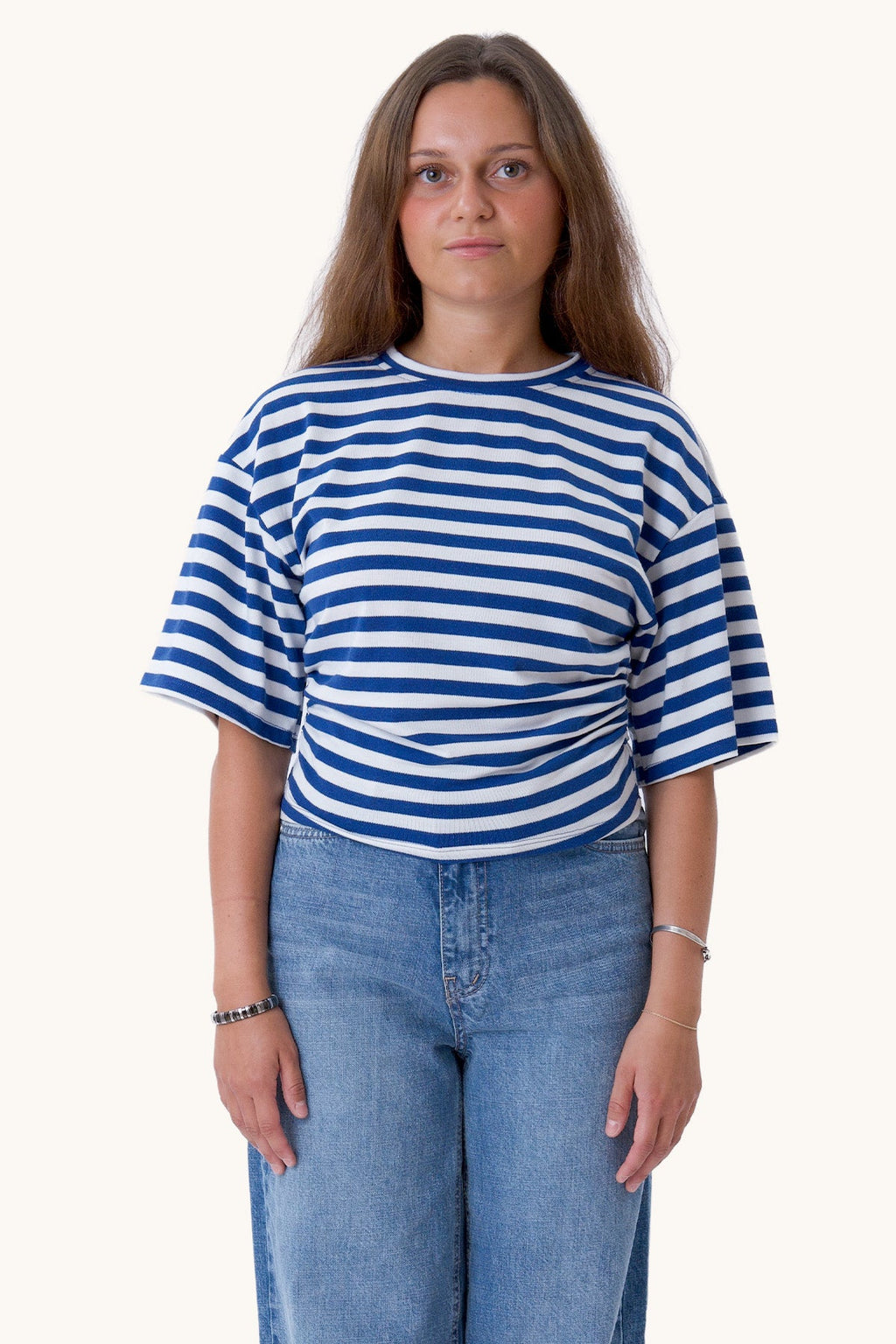 Pataya T-shirt - Blå/hvit