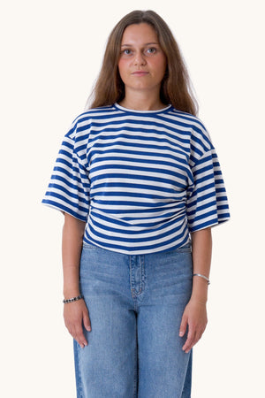 Pataya T-shirt - Blå/hvit