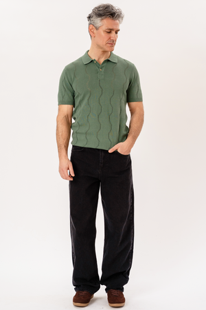 Duran Strikket Polo - Grønn