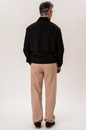 Short Zip Jacket - Svart