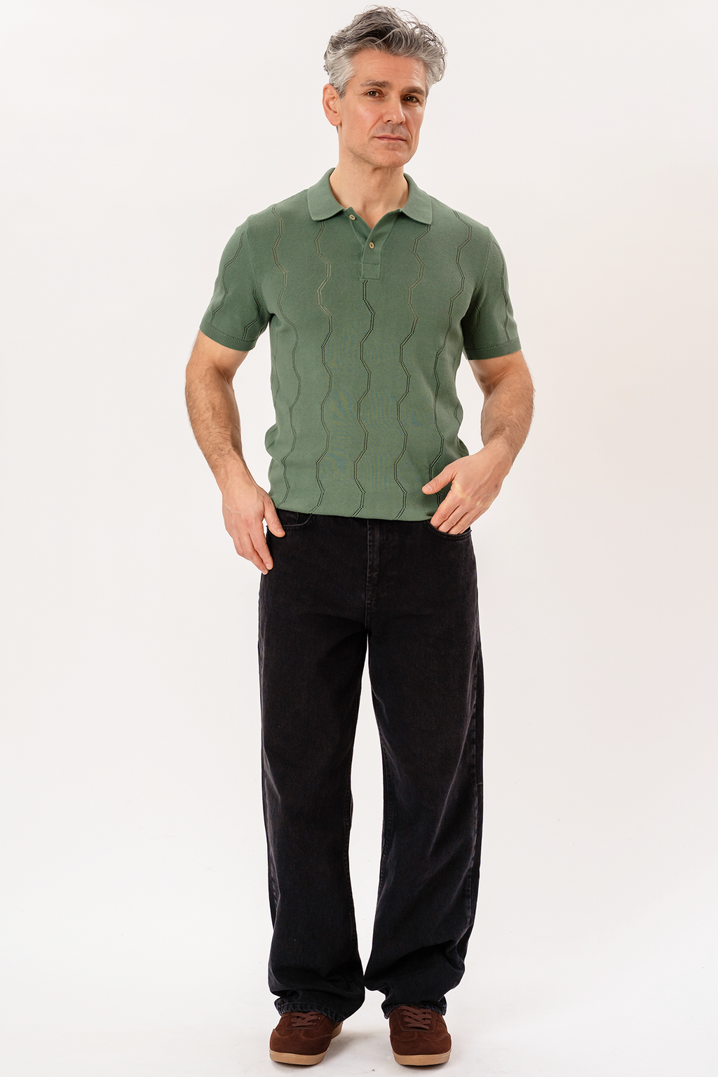 Duran Strikket Polo - Grønn