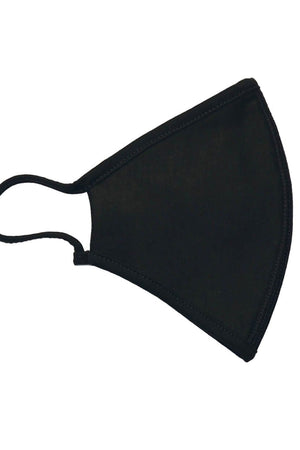 10 stk. Stoffmasker med 3 lag - Svart (økologisk bomull)