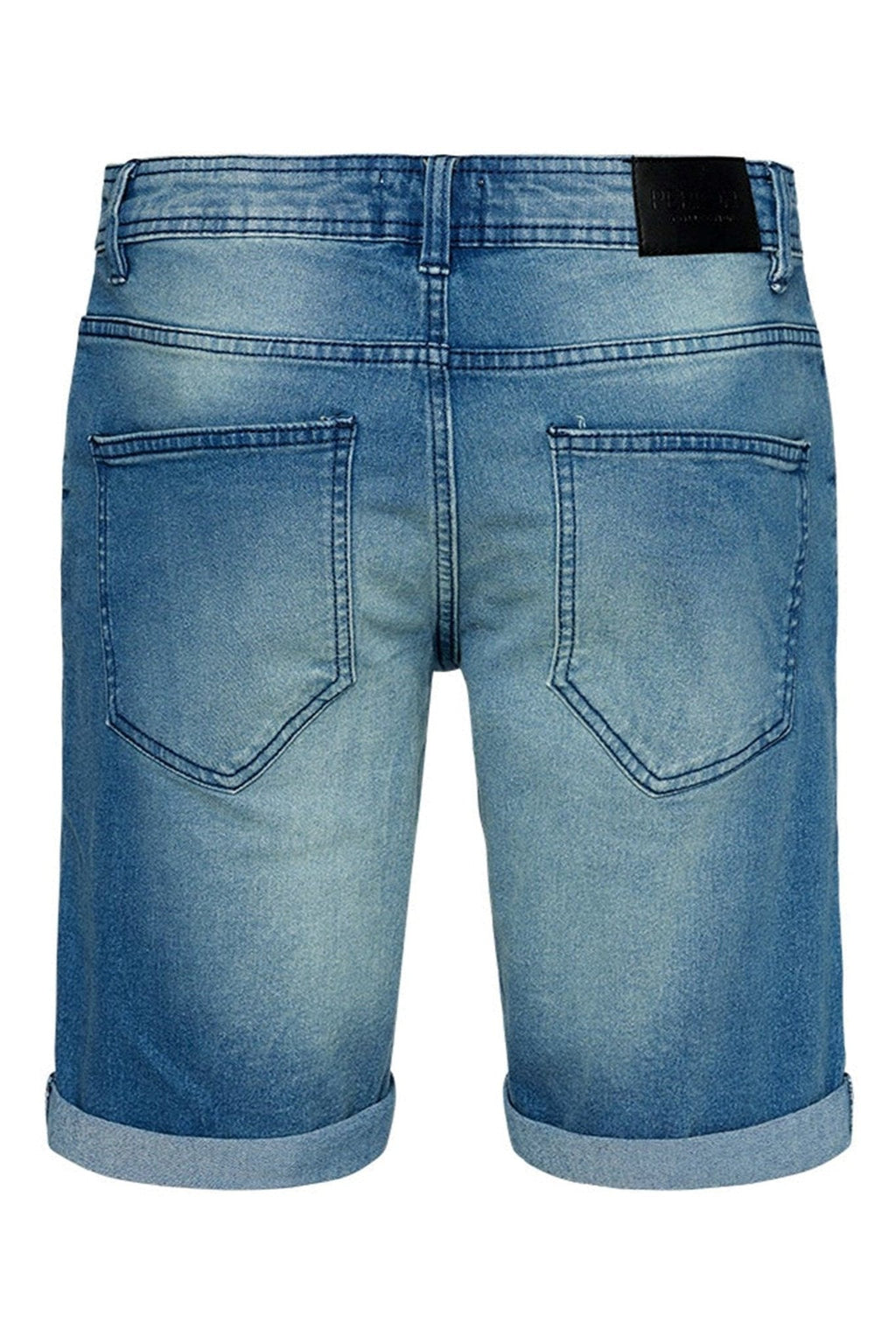 Performance Denim Shorts - Denim Blå