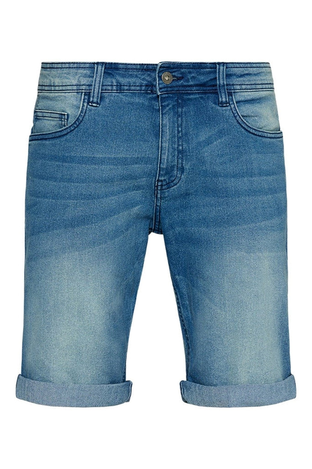 Performance Denim Shorts - Denim Blå