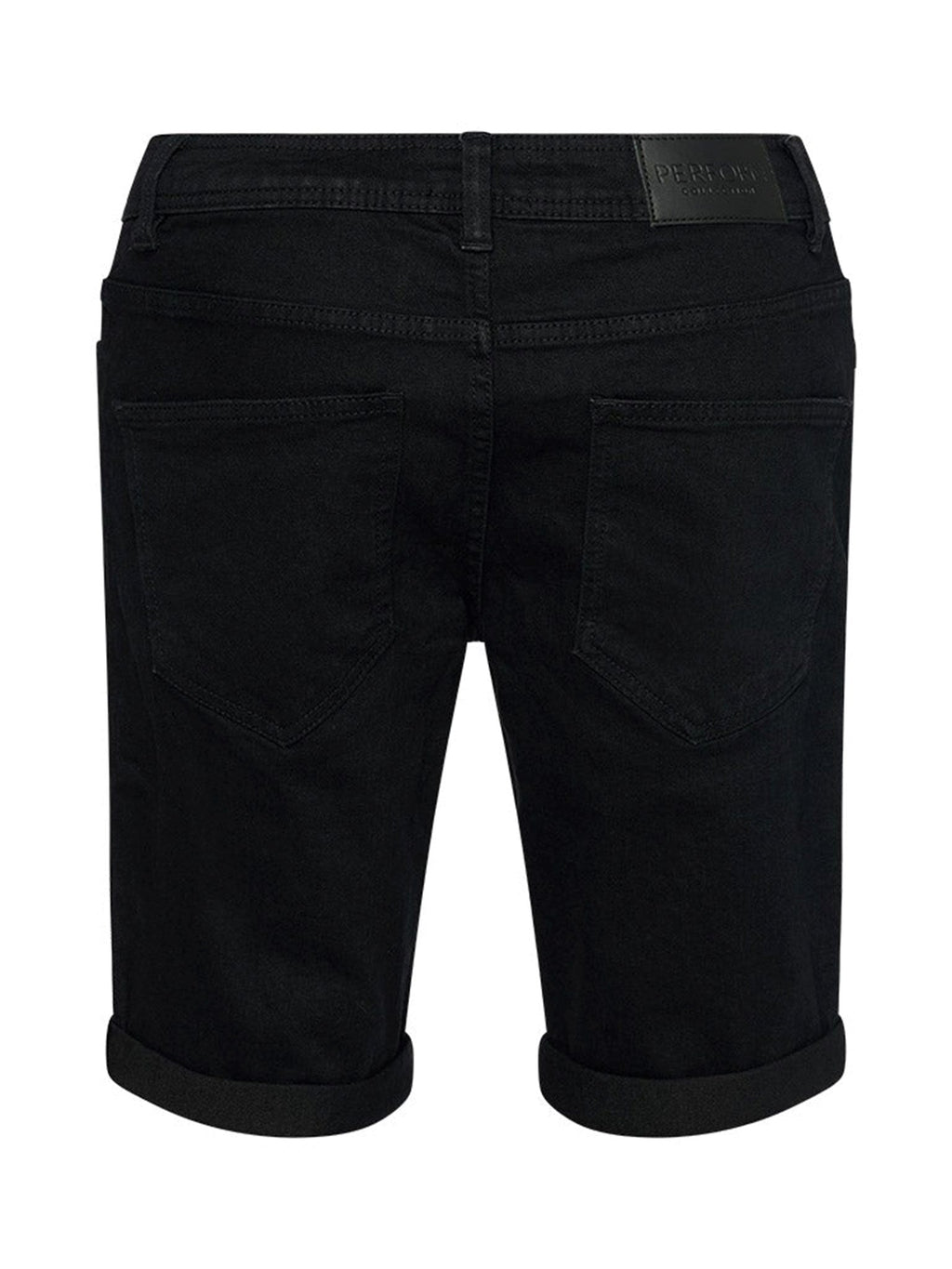 Performance Denim Shorts - Jet Black