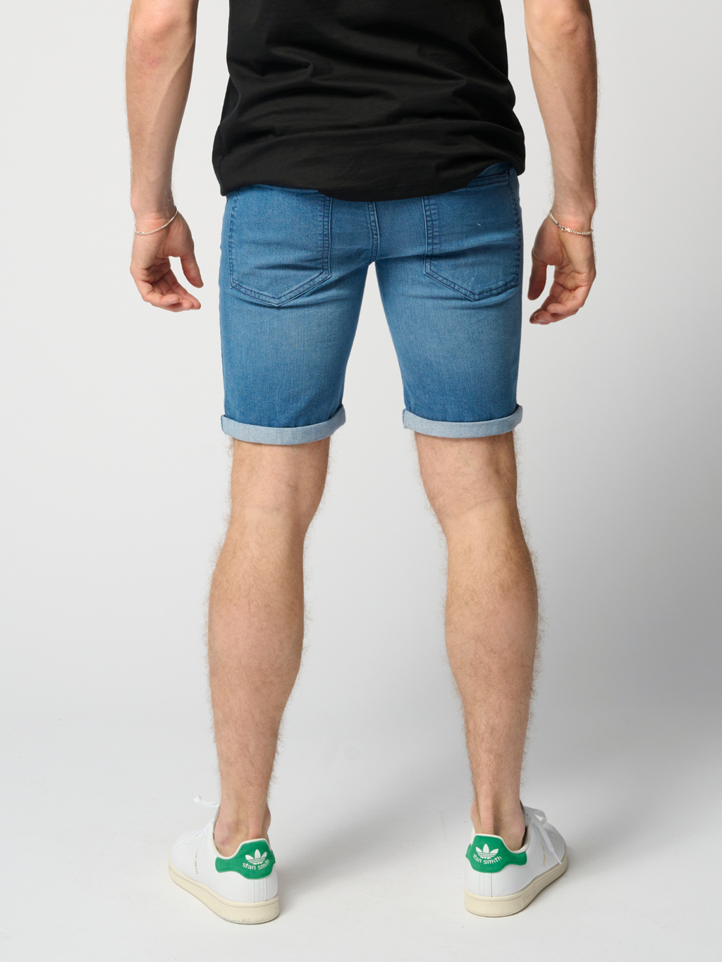 Performance Denim Shorts - Denim Blå