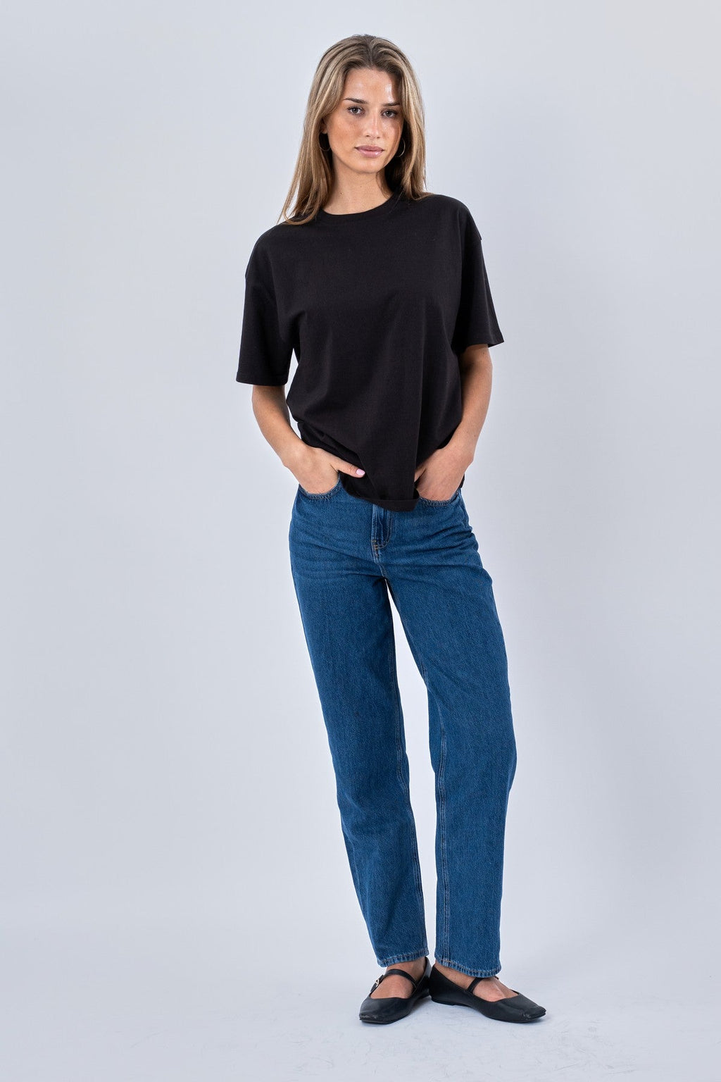Heavy Boxfit Tee - Svart