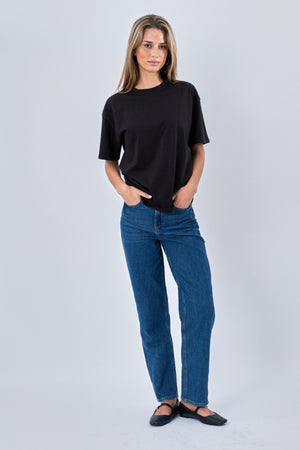 Heavy Boxfit Tee - Svart