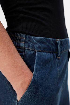 Frame Lisa Wide Pants - Mørkeblå Denim