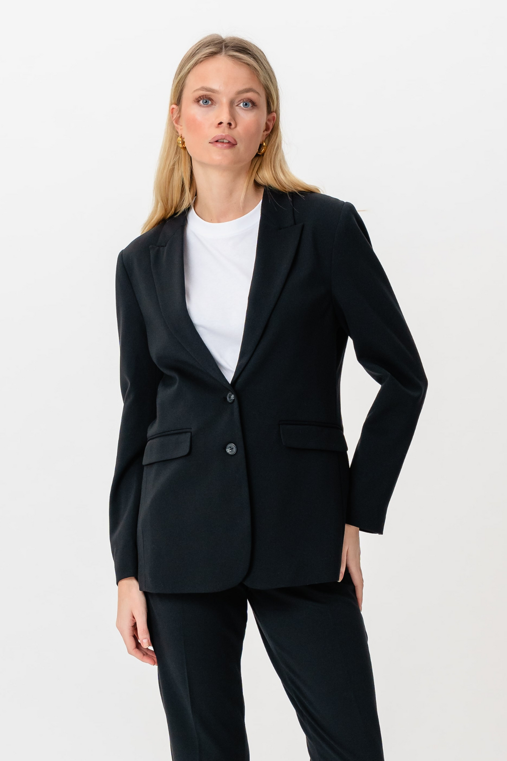 Klassisk fit Blazer - Marineblå