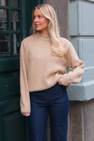 Hazel Strikkegenser - Beige