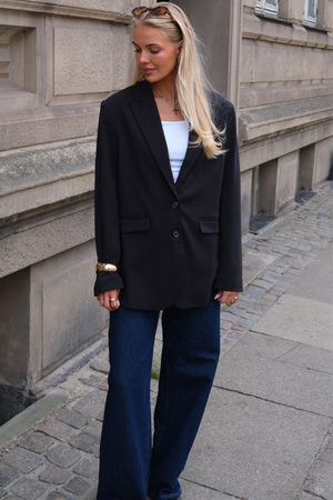 Klassisk fit Blazer - Marineblå