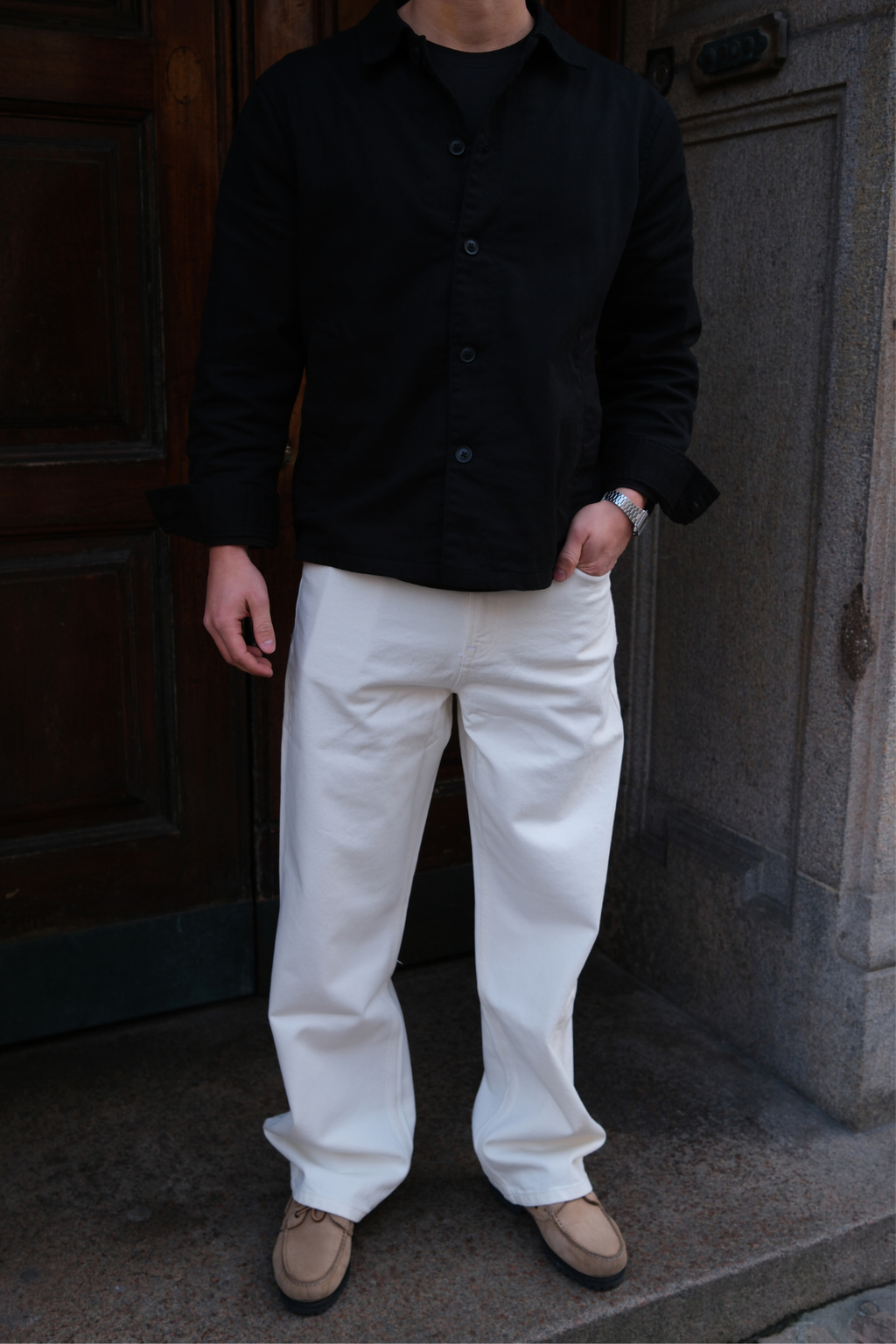 William Regular Jeans - Hvit Denim