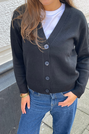 Strikket Cardigan - Svart