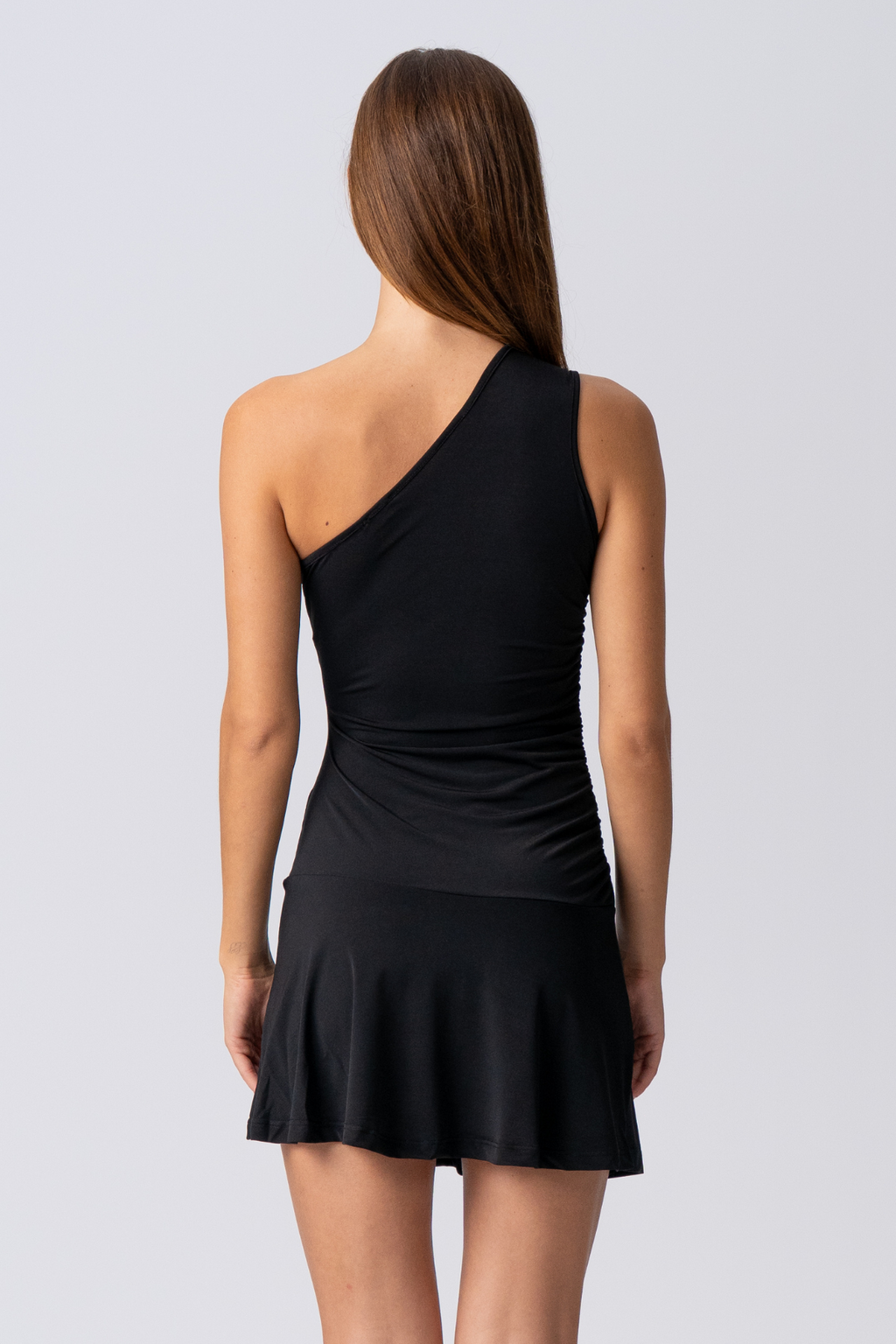 Valentina One Shoulder Dress - Svart