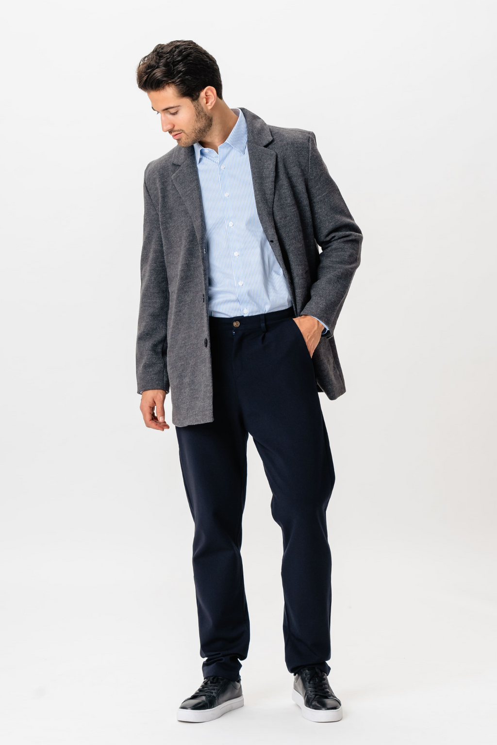 Klassisk frakk - Grå