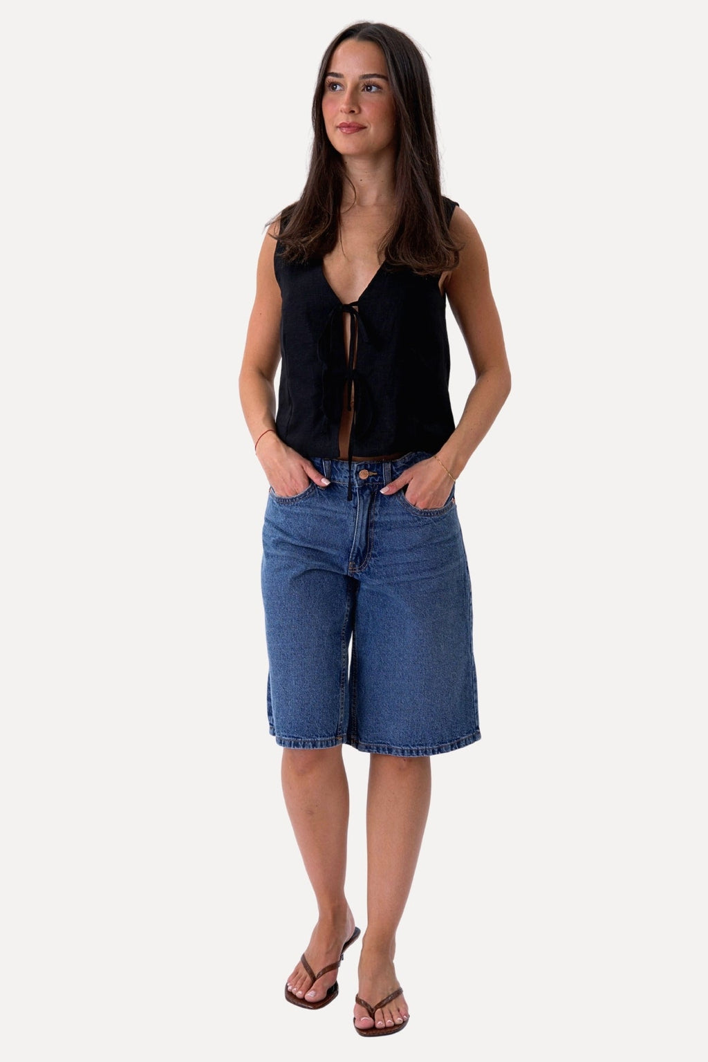 Lin Vest - Svart