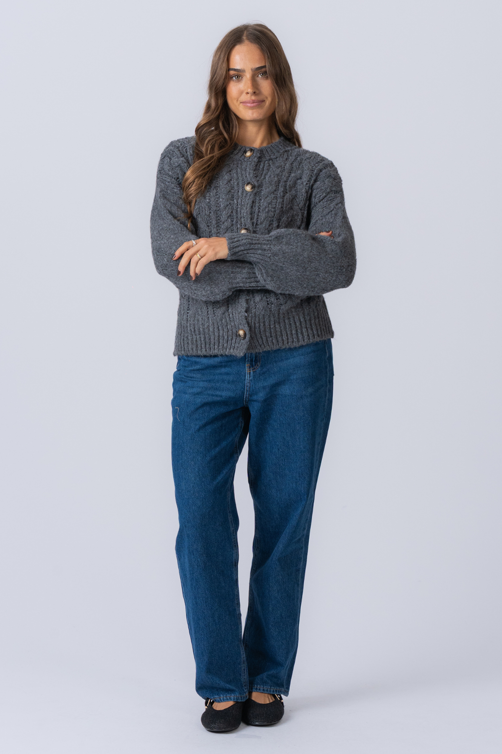 Botton Knit - Mid Grå