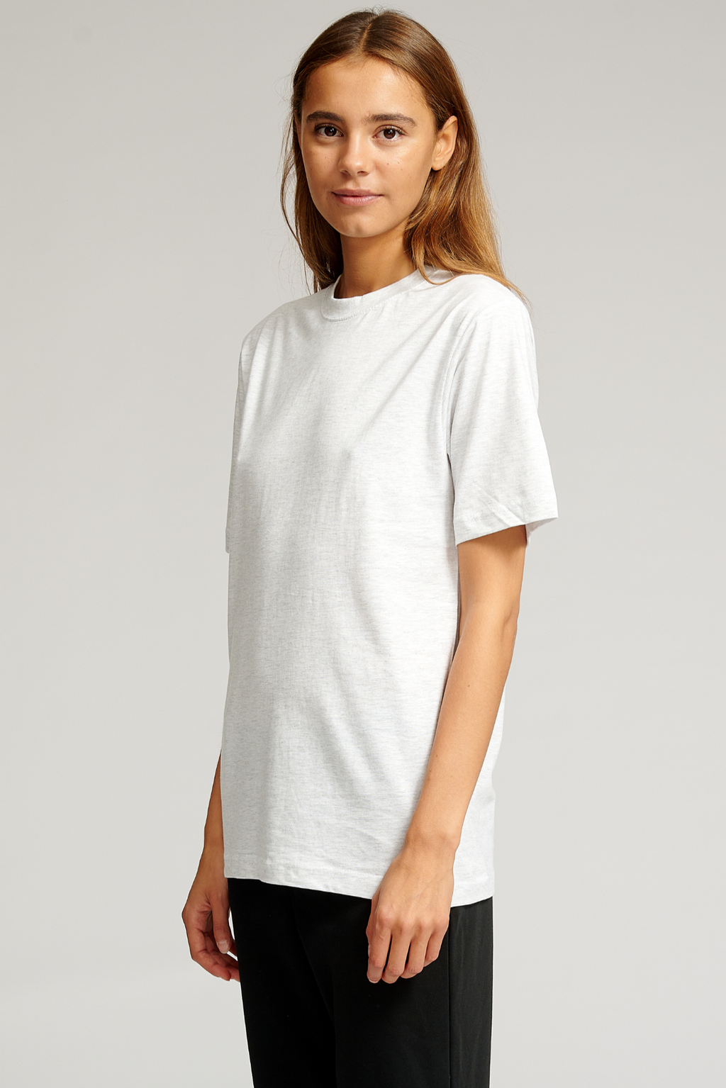 Oversized T-shirt - Lys Grå Melange
